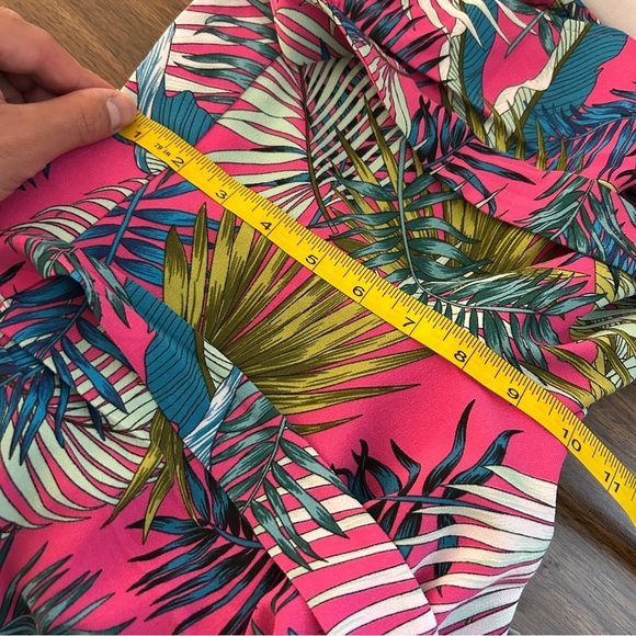 ❤️ Soho Apparel Pink and Green Leaf Pattern Lounge Women’s Pants S - Picture 8 of 10